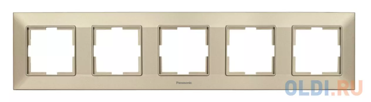 Рамка Panasonic Arkedia Slim WNTF08052BR-RU 5x горизонтальный монтаж пластик бронза (упак.:1шт)