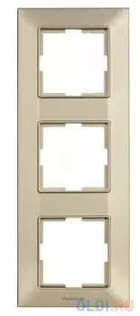 Рамка Panasonic Arkedia Slim WNTF08132BR-RU 3x вертикальный монтаж пластик бронза (упак.:1шт)