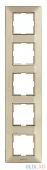 Рамка Panasonic Arkedia Slim WNTF08152BR-RU 5x вертикальный монтаж пластик бронза (упак.:1шт)
