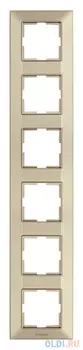 Рамка Panasonic Arkedia Slim WNTF08162BR-RU 6x вертикальный монтаж пластик бронза (упак.:1шт)