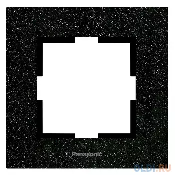 Рамка Panasonic Karre Plus WKTF08013CB-RU декоративная 1x камень черный кварц (упак.:1шт)