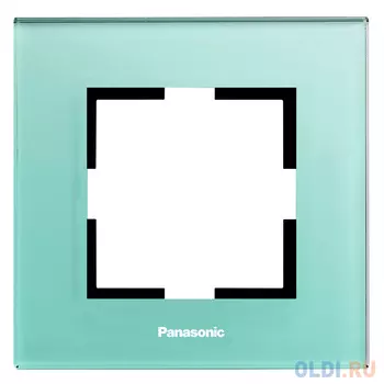 Рамка Panasonic Karre Plus WKTF08013GB-RU декоративная 1x стекло зеленый (упак.:1шт)