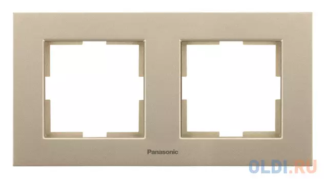 Рамка Panasonic Karre Plus WKTF08022BR-RU 2x горизонтальный монтаж пластик бронза (упак.:1шт)