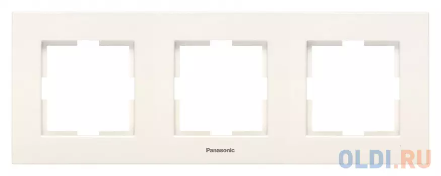 Рамка Panasonic Karre Plus WKTF08032BG-RU 3x горизонтальный монтаж пластик бежевый (упак.:1шт)