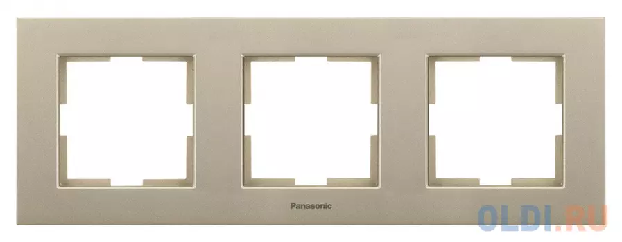 Рамка Panasonic Karre Plus WKTF08032BR-RU 3x горизонтальный монтаж пластик бронза (упак.:1шт)