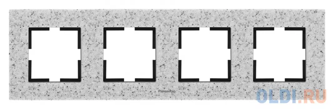 Рамка Panasonic Karre Plus WKTF08043CD-RU 4x горизонтальный монтаж камень сумеречный (упак.:1шт)