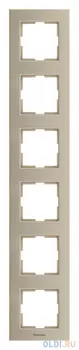 Рамка Panasonic Karre Plus WKTF08162BR-RU 6x вертикальный монтаж пластик бронза (упак.:1шт)