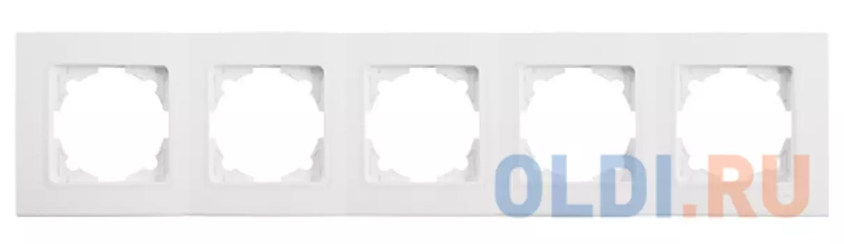 Рамка Panasonic Linnera S 91480005-RU 5x горизонтальный монтаж пластик белый (упак.:1шт)