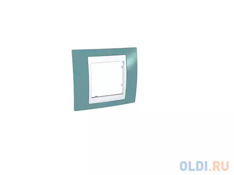 Рамка Schneider Electric 1 пост синий/белый MGU6.002.873