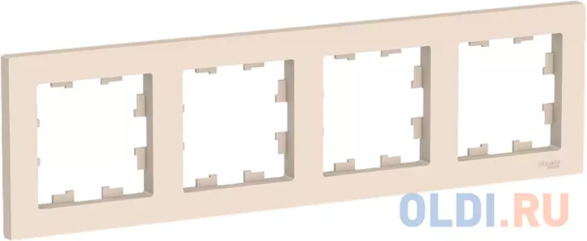 Рамка SCHNEIDER ELECTRIC ATN000204 4-м atlas design универс. беж.