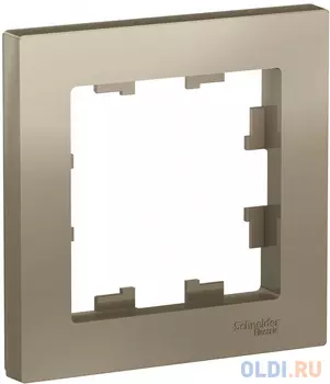 Рамка SCHNEIDER ELECTRIC ATN000501 1-м atlas design шампань