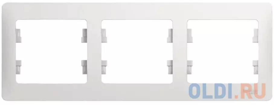 Рамка SCHNEIDER ELECTRIC GSL000103 Glossa 3-м горизонт. бел.