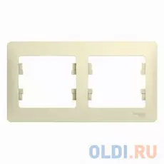 Рамка SCHNEIDER ELECTRIC GSL000202 Glossa 2-м горизонт. беж.