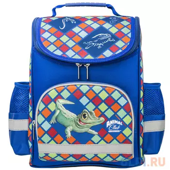 Ранец светоотражающие материалы Action! ANIMAL CLUB 12 л синий 4680291047180