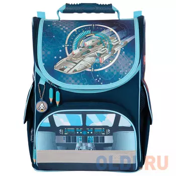 Ранец светоотражающие материалы Tiger Family Silver Space 13 л синий