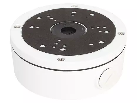 Распределительная коробка SAB-5X/955WP для монтажа AHD/IP камер Orient серий 58/68/955, ?145мм x 54мм, влагозащищенная, 2 гермоввода, алюминий, цвет б