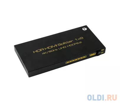 Разветвитель HDMI Spliitter 1=8 2.0v, 4K/60Hz, VCOM <DD428