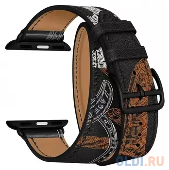 Ремешок Lyambda MERIDIANA 38mm черный/белый