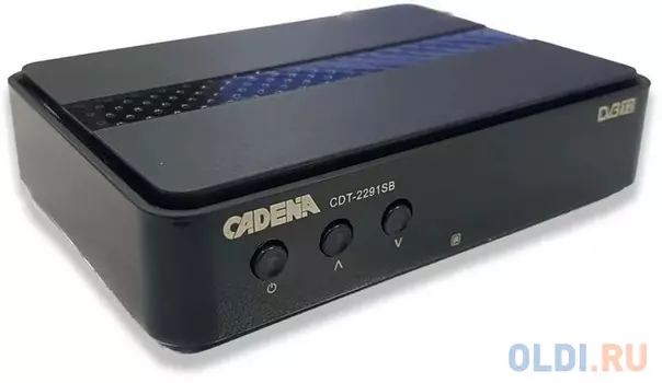 Ресивер DVB-T2 Cadena CDT-2291SB, черный