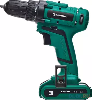 Rokodil Аккумуляторная дрель-шуруповерт Twist 2 Pro 18В/48Нм/2Ач 1045101