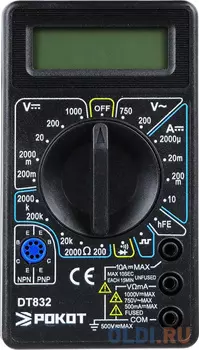 РОКОТ Мультиметр цифровой DT-832 660-015