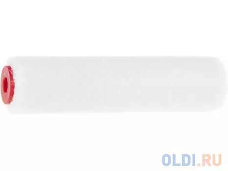 Ролик сменный ЗУБР 02536-10 ВЕЛЮР 100% шерсть, ворс 4мм, ручка 6мм, d=15/100мм Эксперт