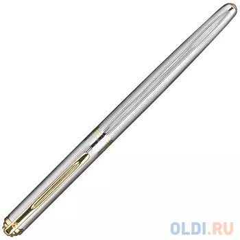 Роллер Classico, рифленый хромированный корпус, позолоченные детали, черный М