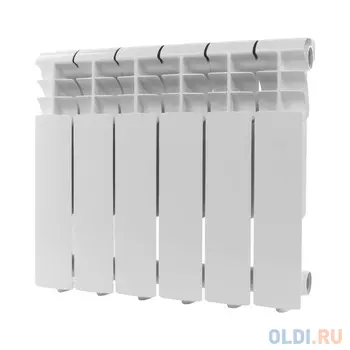 ROMMER Profi 350 AL350-80-80-080 6 секций радиатор алюминиевый RAL9016 86621 RG008P1IPH30BC