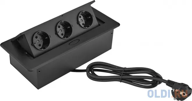 Розетка Cactus CS-SOCKET-EU3-BK для столешницы (уп.:1шт)