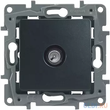 Розетка Legrand Etika 1 А антрацит 672651