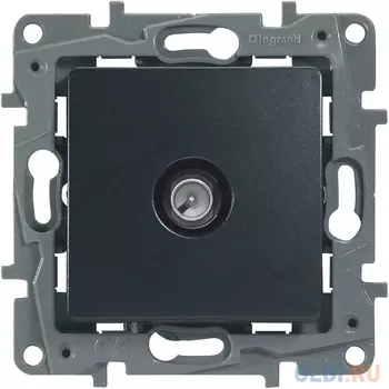 Розетка Legrand Etika 1 А антрацит 672665