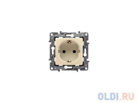 Розетка Legrand Etika 2К+З слоновая кость 672321
