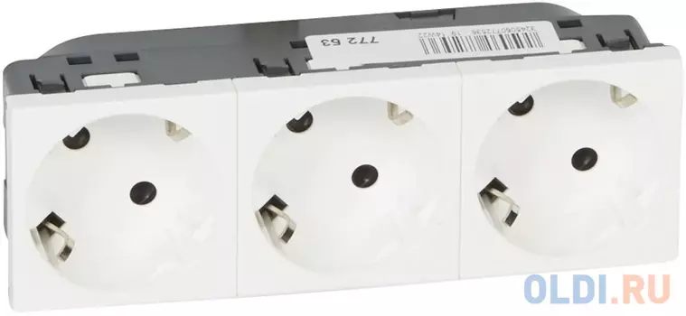 Розетка Legrand Mosaic 16 А белый 77253