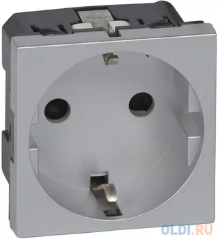 Розетка Legrand Mosaic 16 А серый 79213