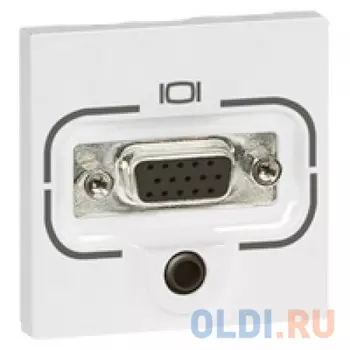 Розетка Legrand Mosaic HD15 + Jack 3,5 78774