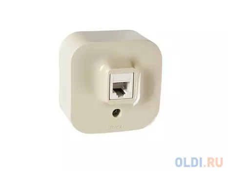 Розетка Legrand Quteo RJ11 слоновая кость 782244