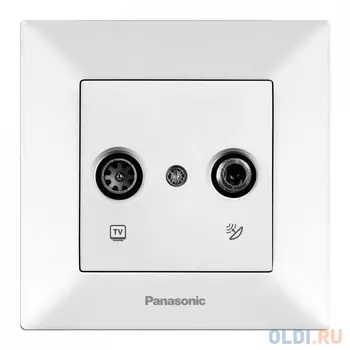Розетка телевизионная Panasonic Arkedia (WMTC04602WH-RU) скрыт. IP20 белый (упак.:1шт)