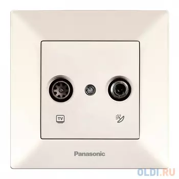 Розетка телевизионная Panasonic Arkedia (WMTC04612BG-RU) скрыт. IP20 бежевый (упак.:1шт)