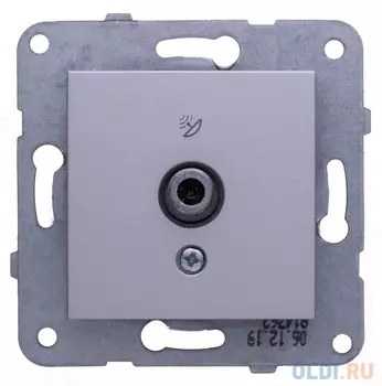 Розетка телевизионная Panasonic Karre Plus & Arkedia Slim (WKTT04542SL-RU) скрыт. IP20 серебро (упак.:1шт)