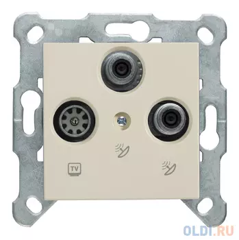 Розетка телевизионная Panasonic Karre Plus & Arkedia Slim (WKTT04662BG-RU) скрыт. IP20 бежевый (упак.:1шт)