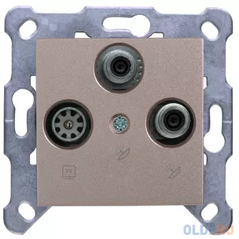 Розетка телевизионная Panasonic Karre Plus & Arkedia Slim (WKTT04662BR-RU) скрыт. IP20 бронза (упак.:1шт)