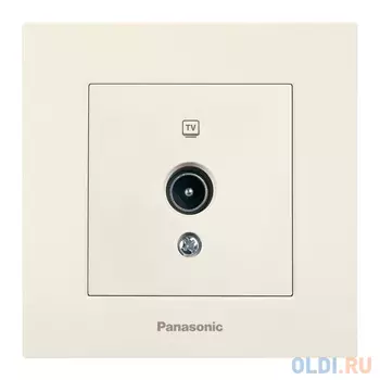 Розетка телевизионная Panasonic Karre Plus (WKTC04522BG-RU) скрыт. IP20 бежевый (упак.:1шт)