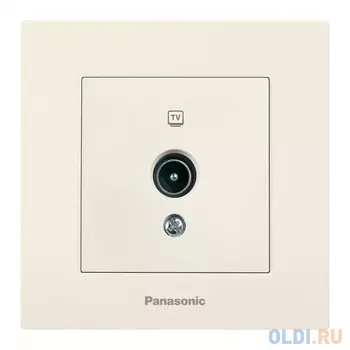 Розетка телевизионная Panasonic Karre Plus (WKTC04542BG-RU) скрыт. IP20 бежевый (упак.:1шт)