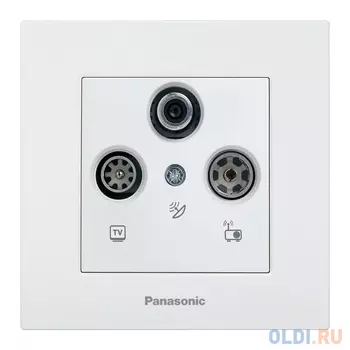Розетка телевизионная Panasonic Karre Plus (WKTC04632WH-RU) скрыт. IP20 белый (упак.:1шт)