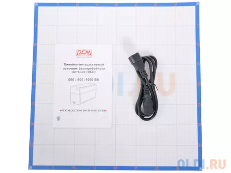 ИБП Powercom RPT-800A Raptor 800VA/480W AVR (3 IEC) черный