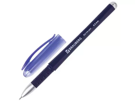Ручка гелевая BRAUBERG "Impulse" синий 0.35 мм