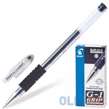 Ручка гелевая гелевая Pilot G-1 Grip черный 0.3 мм