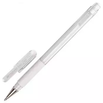 Ручка гелевая PENTEL "Hybrid Gel Grip" белый 0.4 мм
