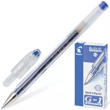 Ручка гелевая Pilot G-1 синий 0.3 мм