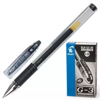 Ручка гелевая Pilot G-3 черный 0.2 мм